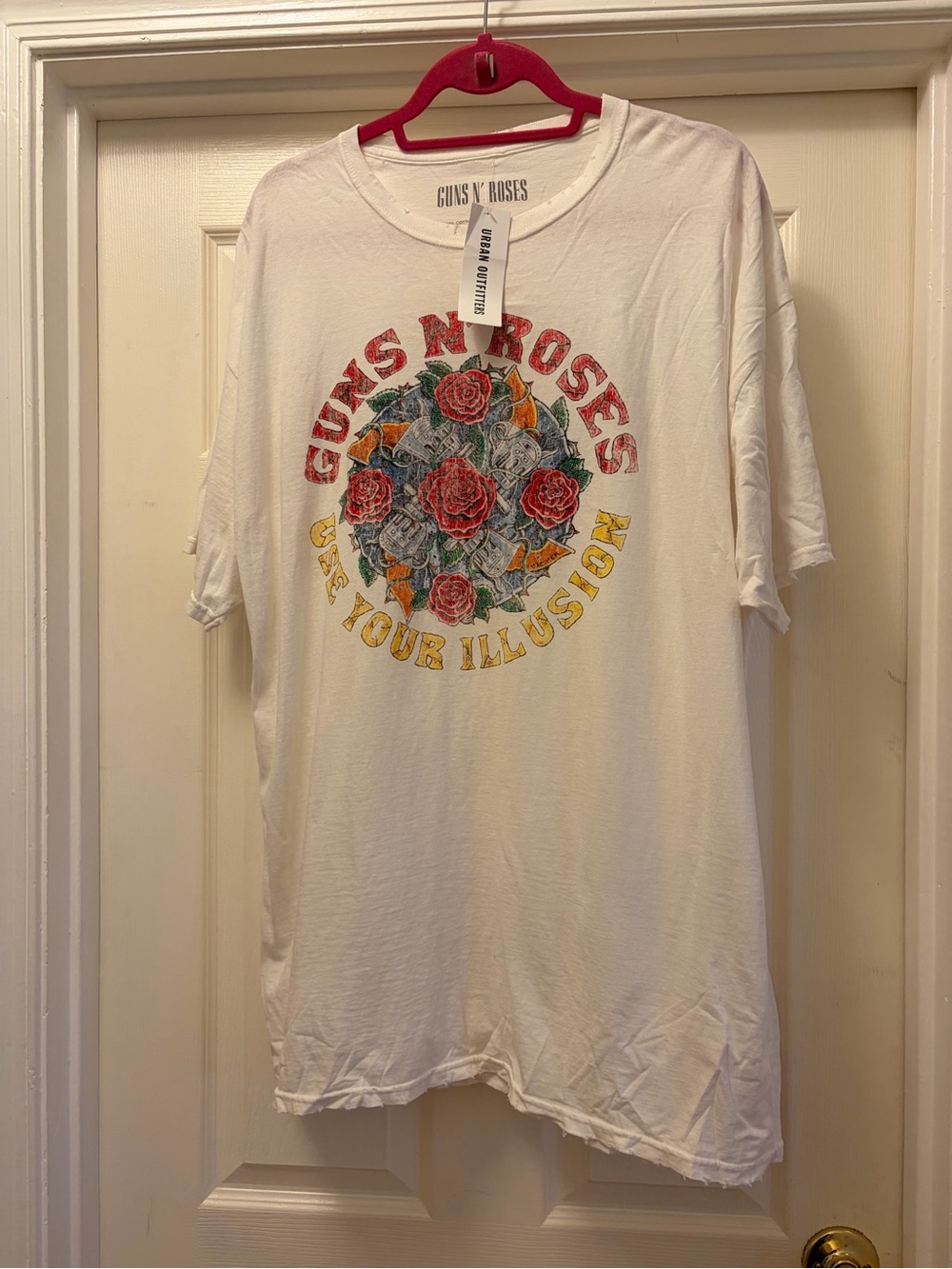 Vintage Guns N' Roses 1991 "Use Your Illusion" Oversized Graphic Tee - NWT S/M